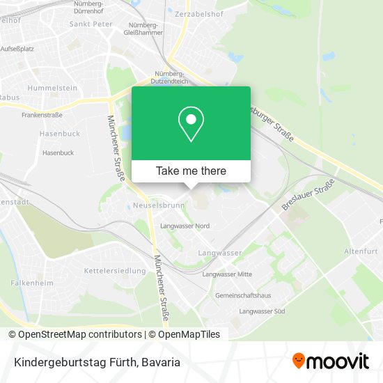 Kindergeburtstag Fürth map