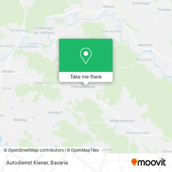 Карта Autodienst Kiener