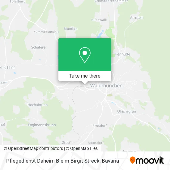 Карта Pflegedienst Daheim Bleim Birgit Streck