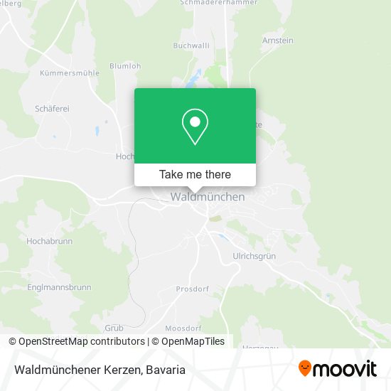 Waldmünchener Kerzen map