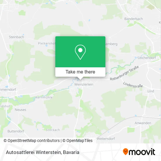 Карта Autosattlerei Winterstein