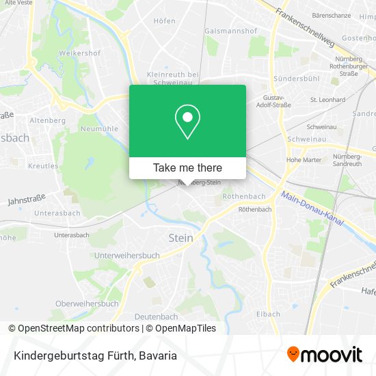 Kindergeburtstag Fürth map