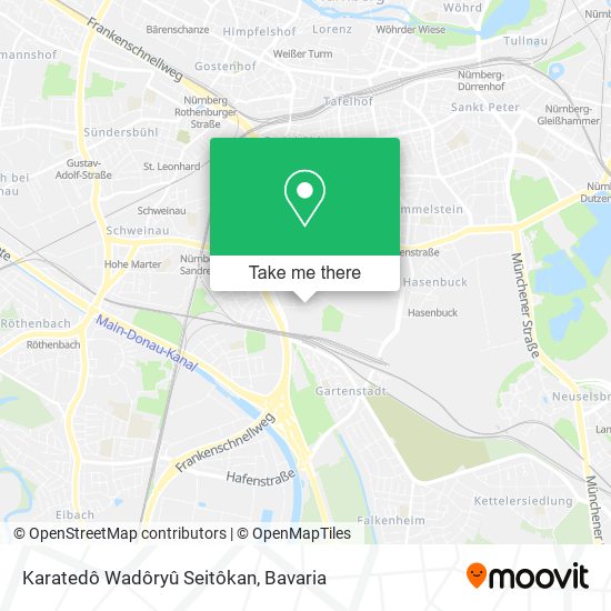 Karatedô Wadôryû Seitôkan map