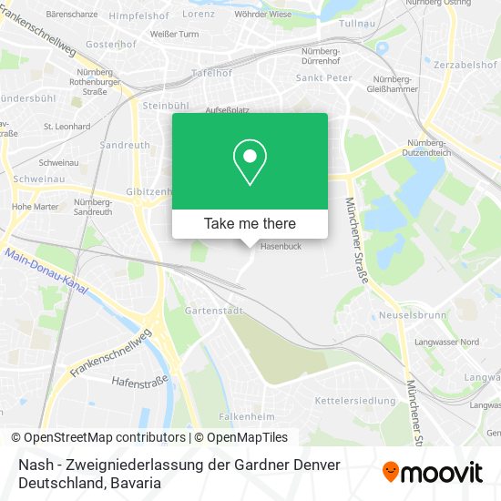 Nash - Zweigniederlassung der Gardner Denver Deutschland map