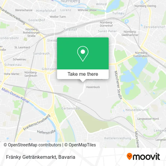 Карта Fränky Getränkemarkt