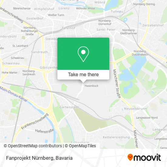 Карта Fanprojekt Nürnberg
