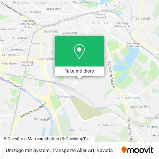 Umzüge mit System, Transporte Aller Art map