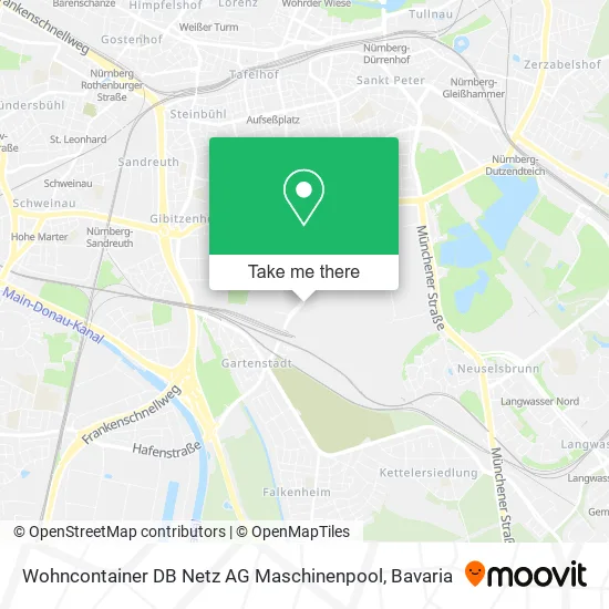 Карта Wohncontainer DB Netz AG Maschinenpool