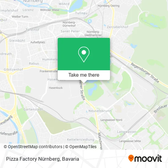 Карта Pizza Factory Nürnberg