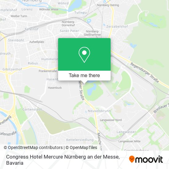Congress Hotel Mercure Nürnberg an der Messe map