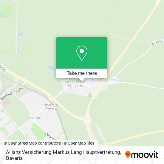 Карта Allianz Versicherung Markus Lang Hauptvertretung