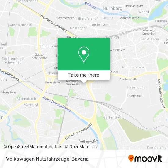 Карта Volkswagen Nutzfahrzeuge