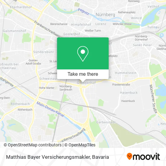 Карта Matthias Bayer Versicherungsmakler