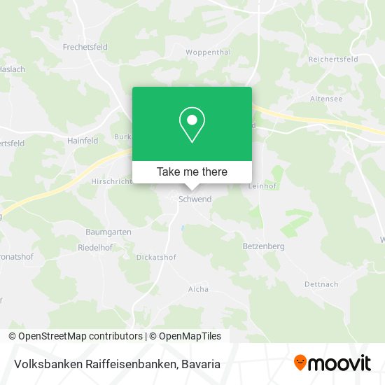 Volksbanken Raiffeisenbanken map