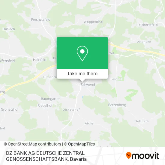Карта DZ BANK AG DEUTSCHE ZENTRAL GENOSSENSCHAFTSBANK