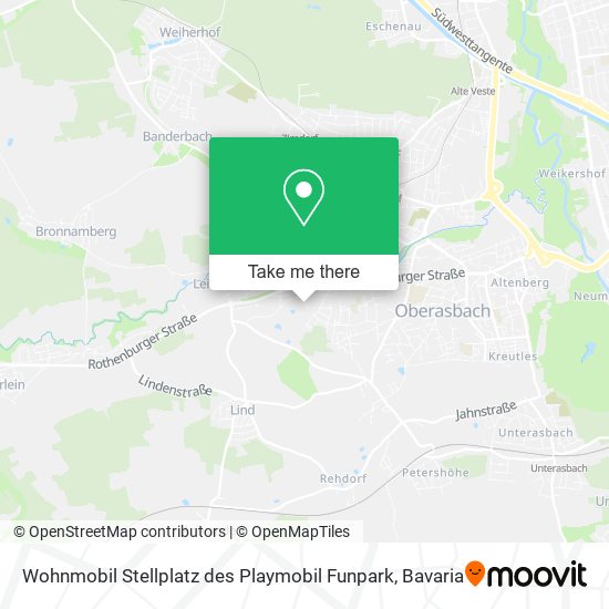 Wohnmobil Stellplatz des Playmobil Funpark map