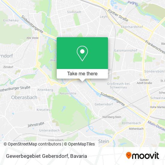 Gewerbegebiet Gebersdorf map