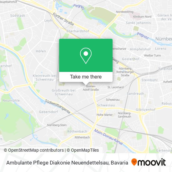 Ambulante Pflege Diakonie Neuendettelsau map
