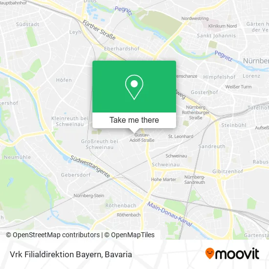 Карта Vrk Filialdirektion Bayern