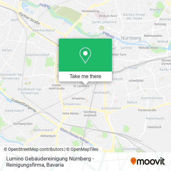 Lumino Gebäudereinigung Nürnberg - Reinigungsfirma map