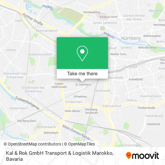Карта Kal & Rok GmbH Transport & Logistik Marokko