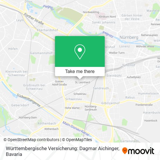Württembergische Versicherung: Dagmar Aichinger map