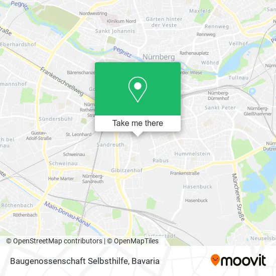 Карта Baugenossenschaft Selbsthilfe