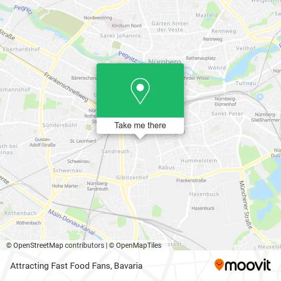 Карта Attracting Fast Food Fans