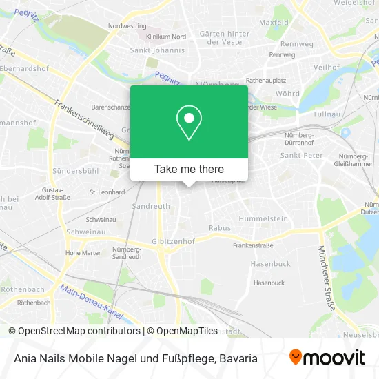 Карта Ania Nails Mobile Nagel und Fußpflege