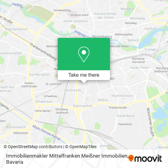 Immobilienmakler Mittelfranken Meißner Immobilien map