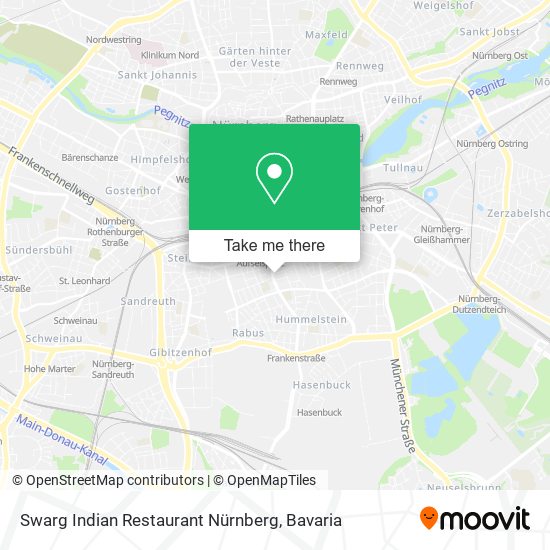 Swarg Indian Restaurant Nürnberg map