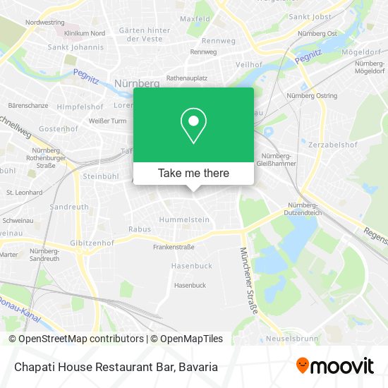 Chapati House Restaurant Bar map