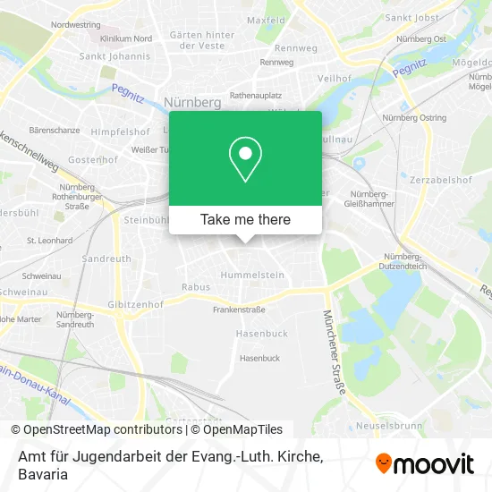 Карта Amt für Jugendarbeit der Evang.-Luth. Kirche