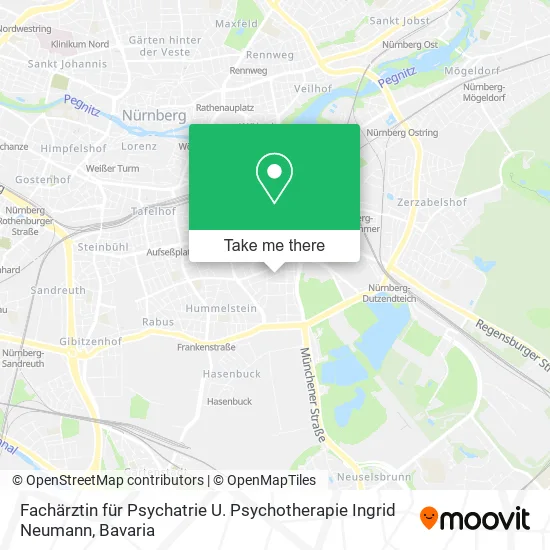 Карта Fachärztin für Psychatrie U. Psychotherapie Ingrid Neumann