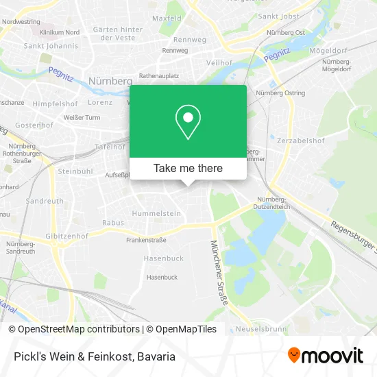 Карта Pickl's Wein & Feinkost