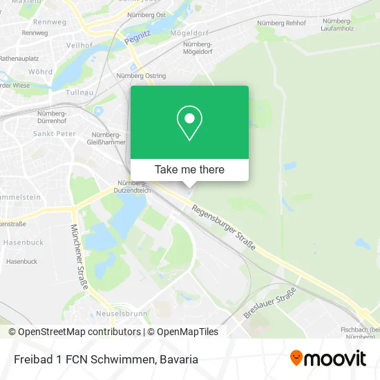 Карта Freibad 1 FCN Schwimmen