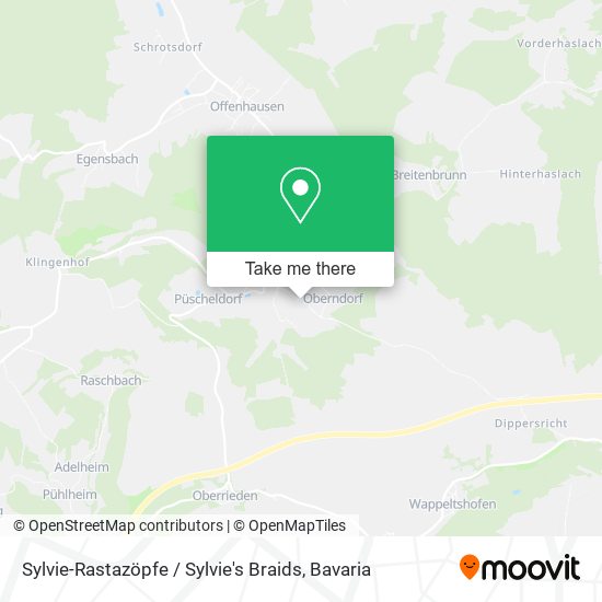 Sylvie-Rastazöpfe / Sylvie's Braids map