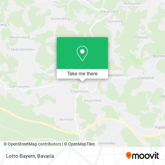 Lotto Bayern map