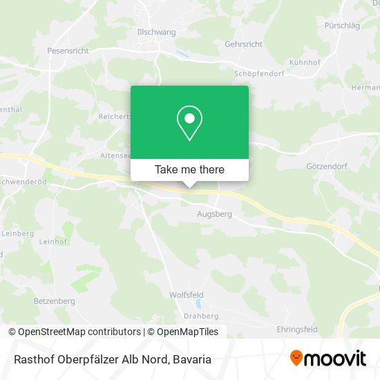 Карта Rasthof Oberpfälzer Alb Nord