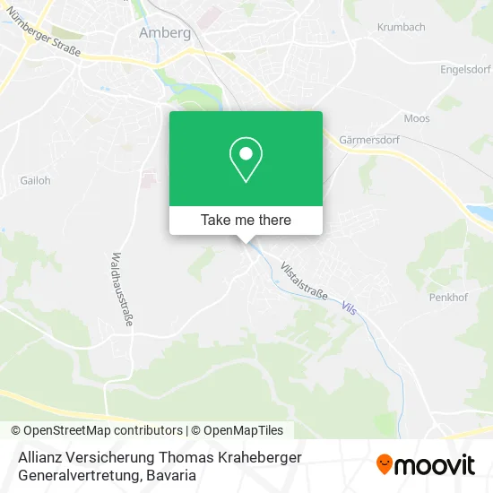 Карта Allianz Versicherung Thomas Kraheberger Generalvertretung