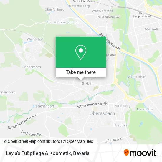 Карта Leyla's Fußpflege & Kosmetik