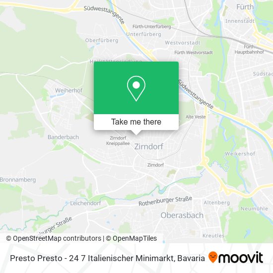 Presto Presto - 24 7 Italienischer Minimarkt map