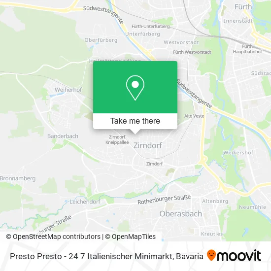 Карта Presto Presto - 24 7 Italienischer Minimarkt