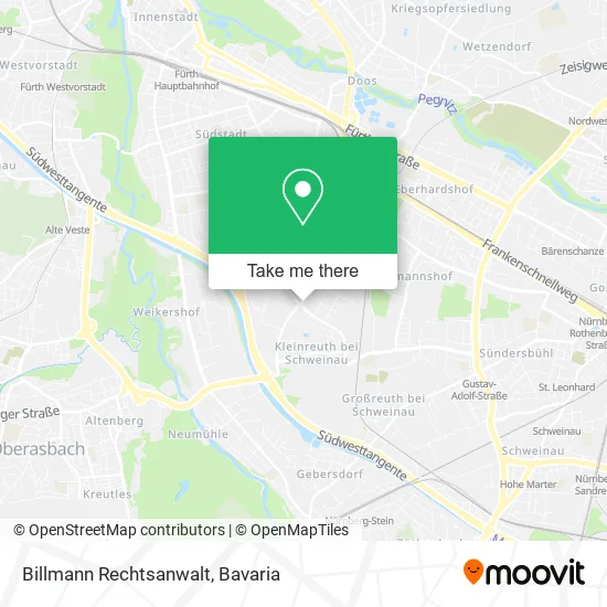 Карта Billmann Rechtsanwalt