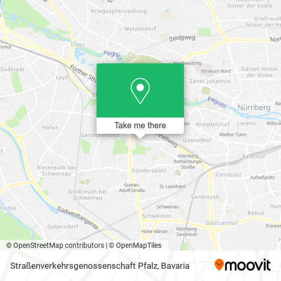 Карта Straßenverkehrsgenossenschaft Pfalz
