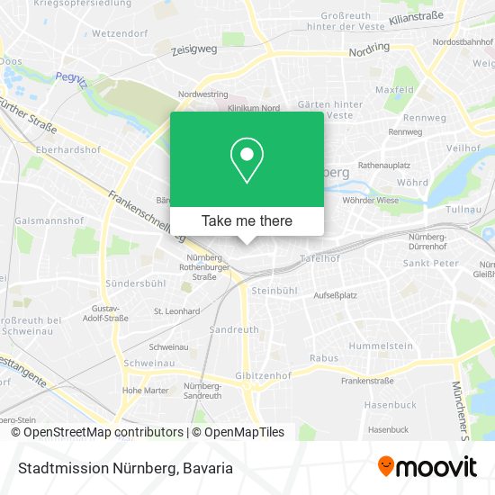 Stadtmission Nürnberg map