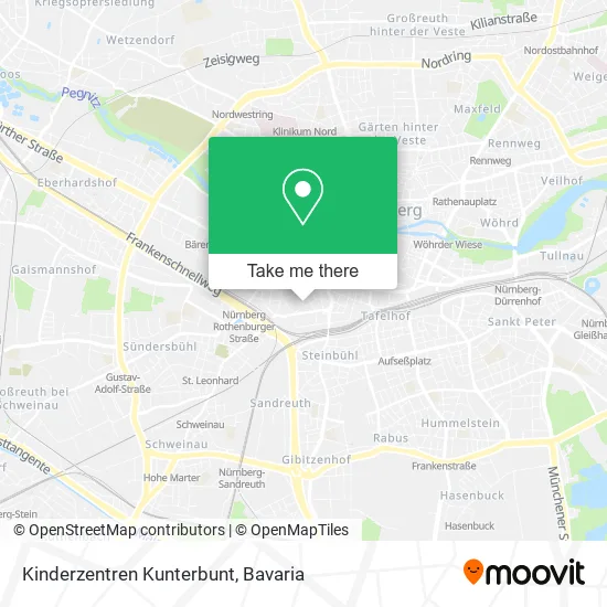 Kinderzentren Kunterbunt map