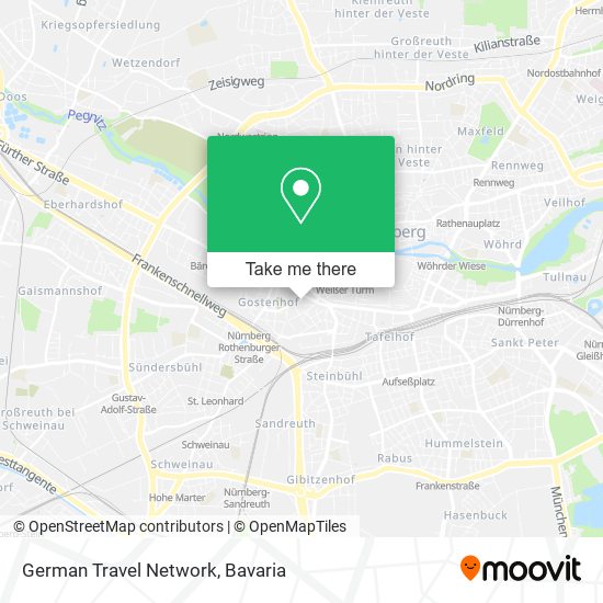 Карта German Travel Network