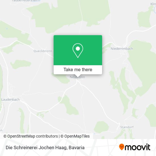 Die Schreinerei Jochen Haag map
