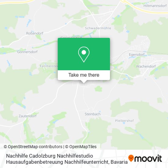 Nachhilfe Cadolzburg Nachhilfestudio Hausaufgabenbetreuung Nachhilfeunterricht map